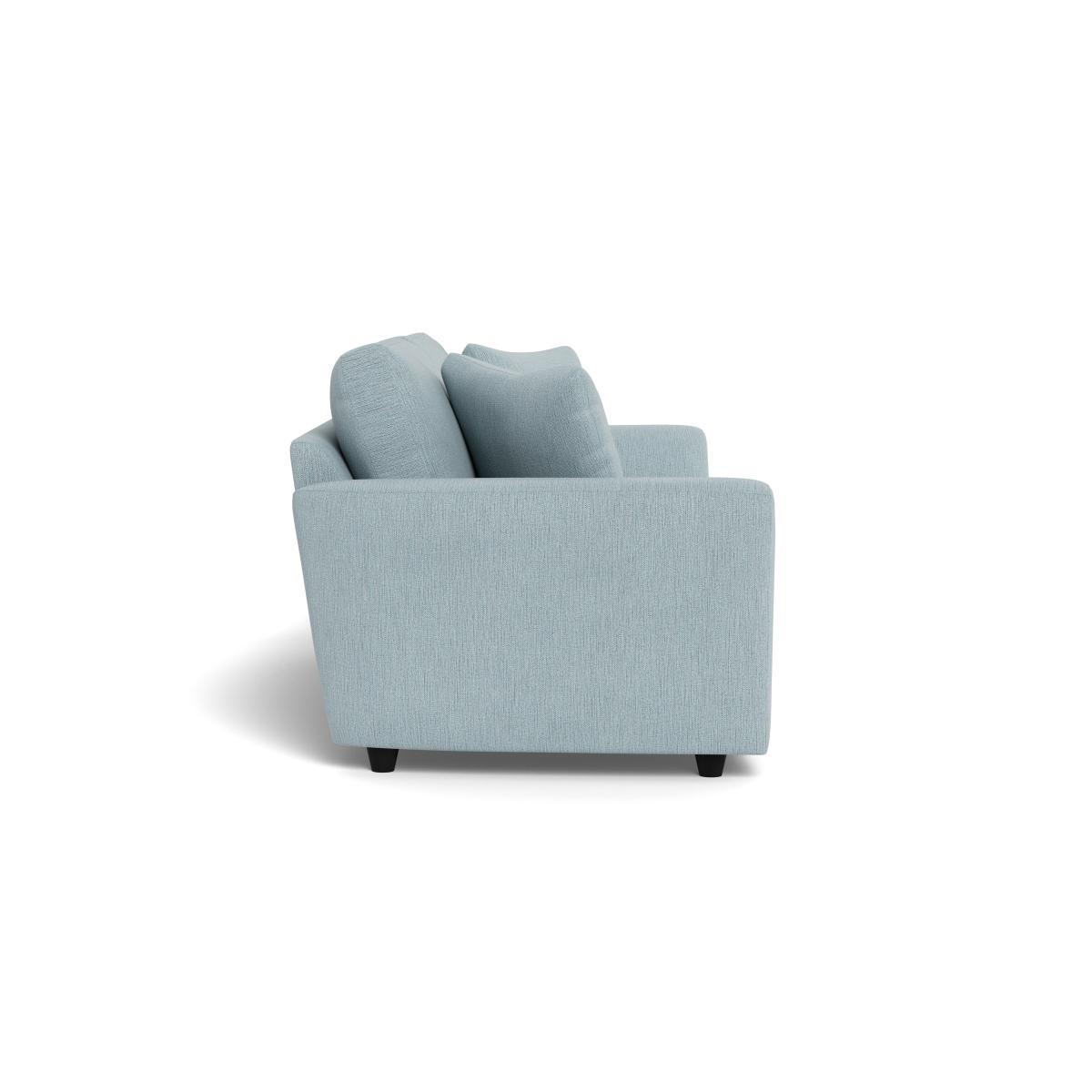 Heal's Snooze 5 Seater Sofa Smart Linen Mix Duck Egg Black Feet - Heal's UK Furniture – image 3