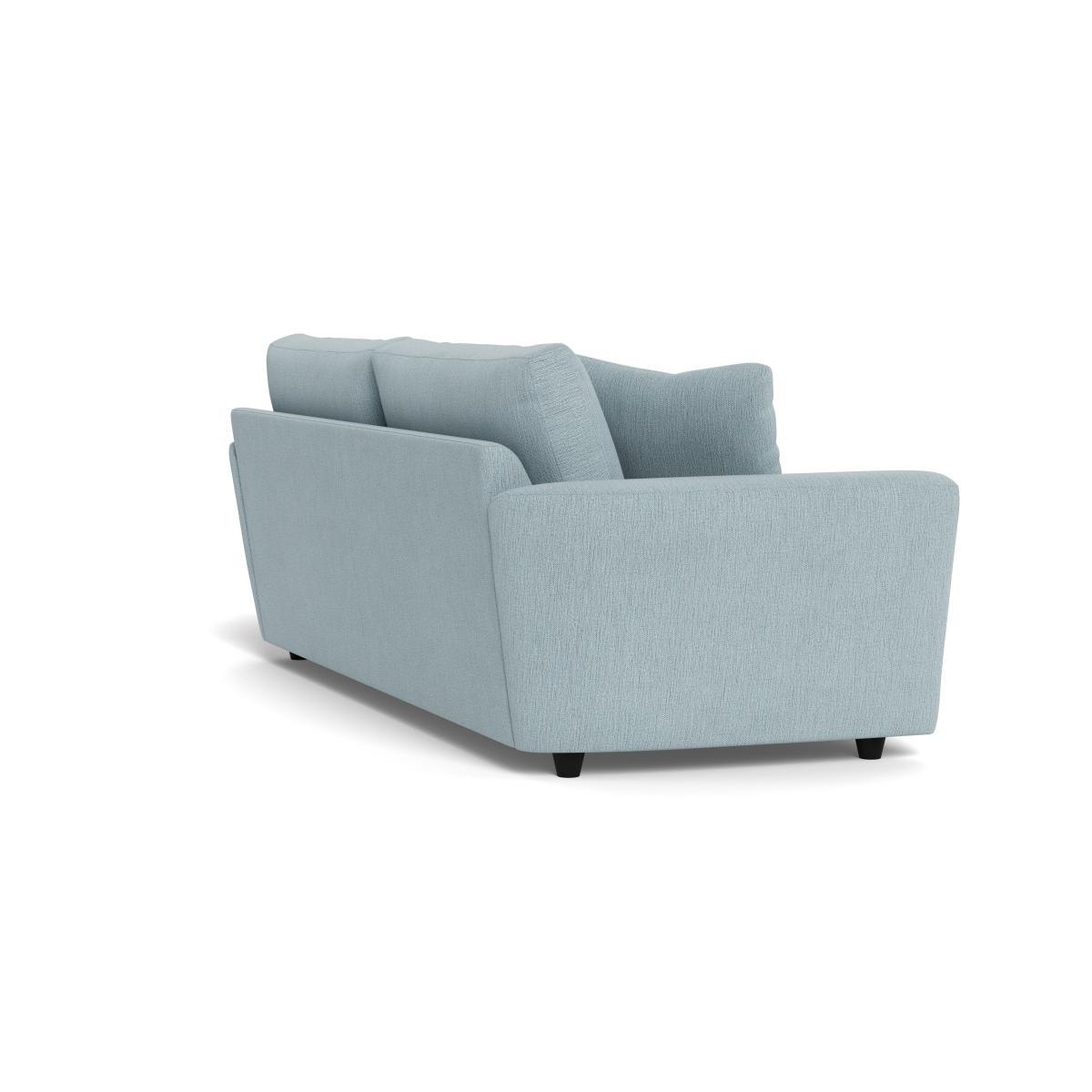 Heal's Snooze 5 Seater Sofa Smart Linen Mix Duck Egg Black Feet - Heal's UK Furniture – image 4