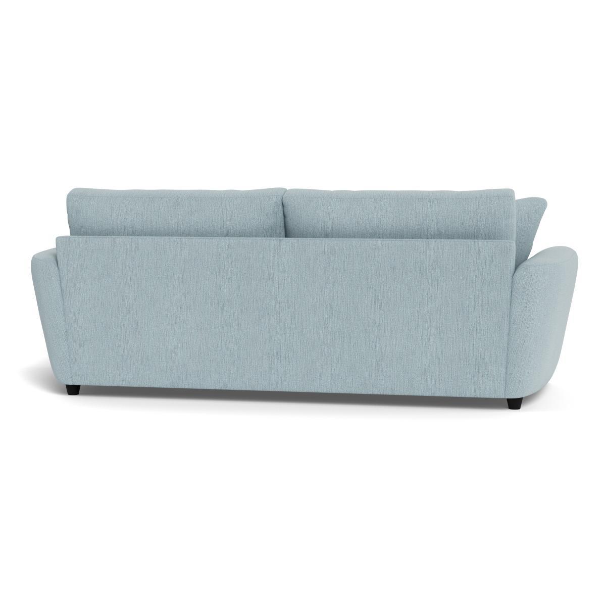 Heal's Snooze 5 Seater Sofa Smart Linen Mix Duck Egg Black Feet - Heal's UK Furniture – image 5