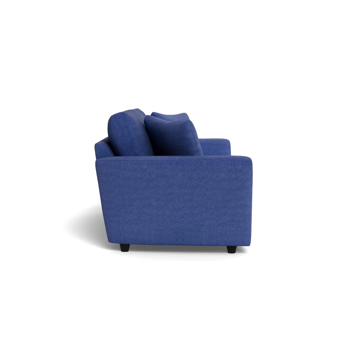 Heal's Snooze 5 Seater Sofa Brushed Cotton Cobalt Black Feet - Heal's UK Furniture – image 3