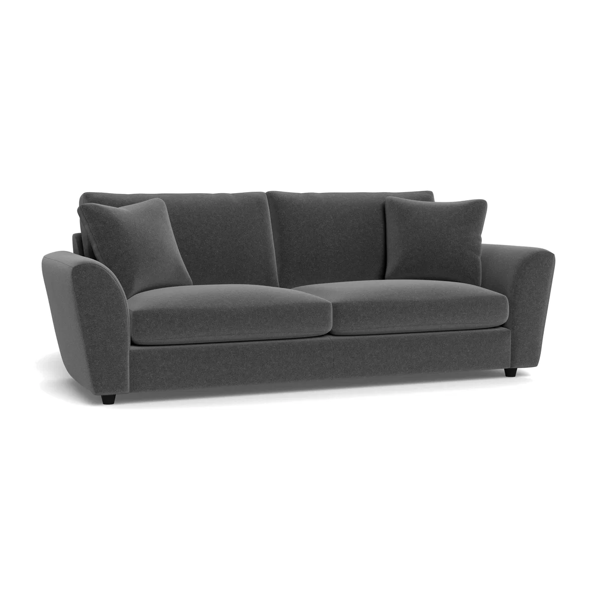 Heal's Snooze 5 Seater Sofa Melton Wool Granite Black Feet - Heal's UK Furniture – image 1