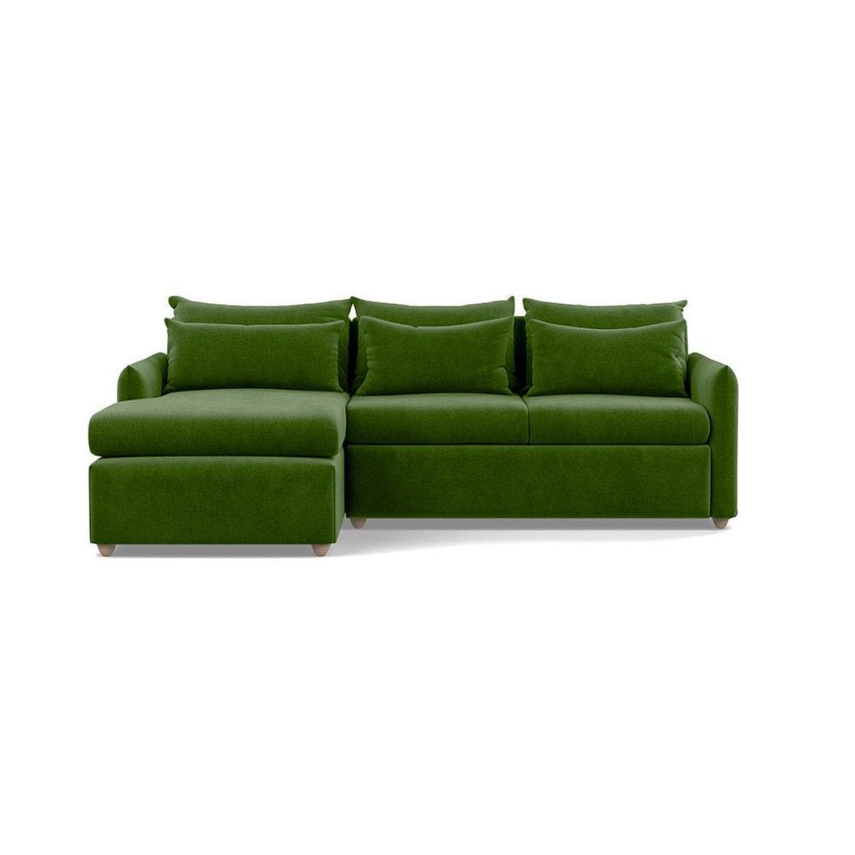 Heal's Pillow Medium LHF Corner Chaise Sofa Brushed Cotton Oat Natural Feet - Heal's UK Furniture – image 11