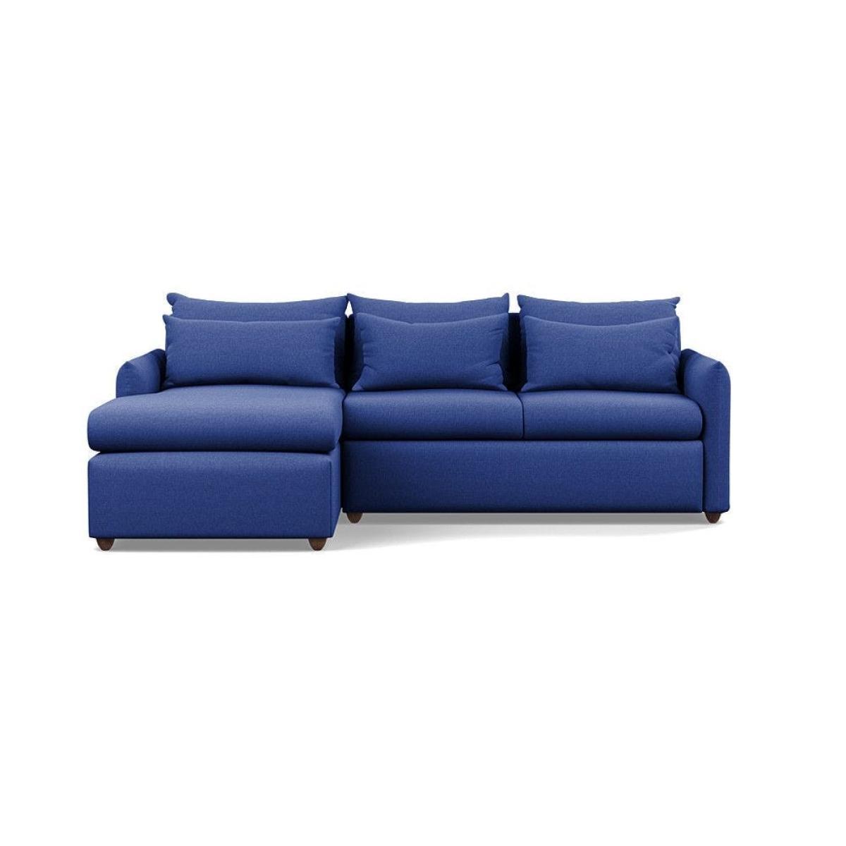 Heal's Pillow Medium LHF Corner Chaise Sofa Brushed Cotton Oat Natural Feet - Heal's UK Furniture – image 13