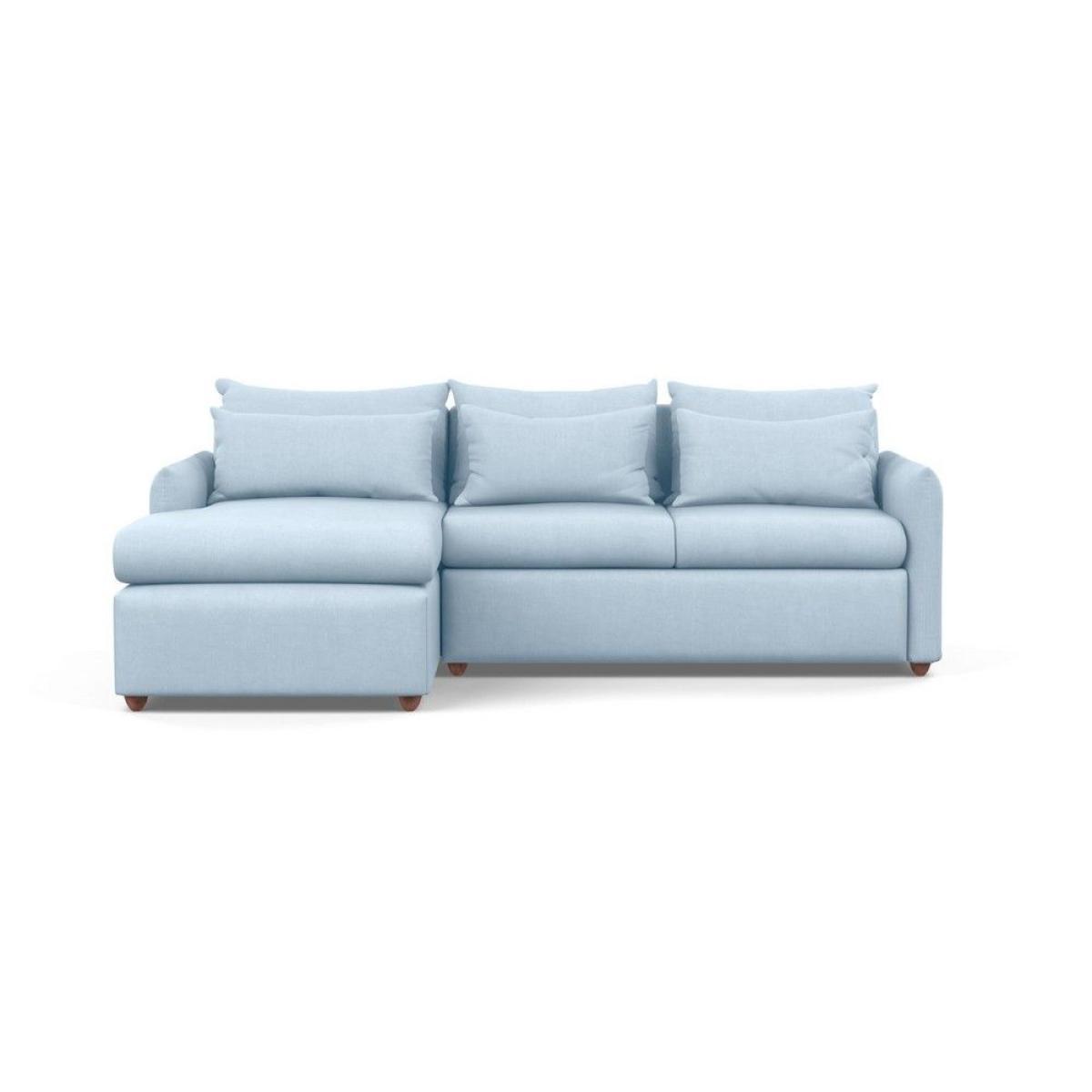 Heal's Pillow Medium LHF Corner Chaise Sofa Brushed Cotton Oat Natural Feet - Heal's UK Furniture – image 21