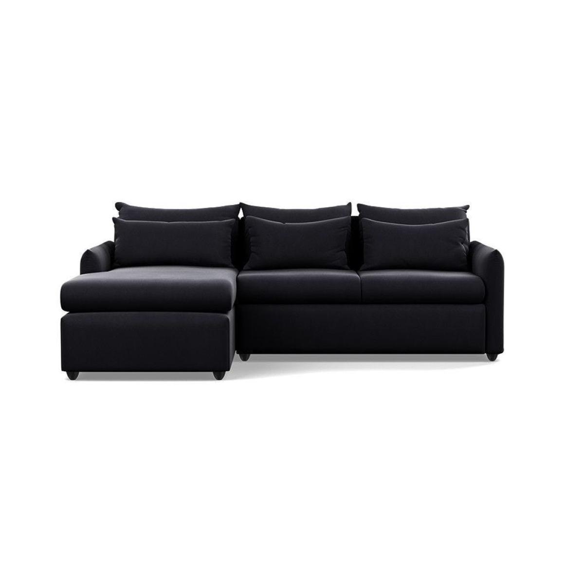 Heal's Pillow Medium LHF Corner Chaise Sofa Brushed Cotton Oat Natural Feet - Heal's UK Furniture – image 22
