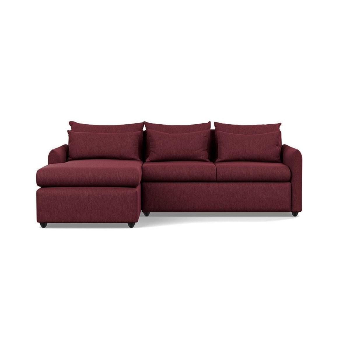 Heal's Pillow Medium LHF Corner Chaise Sofa Brushed Cotton Oat Natural Feet - Heal's UK Furniture – image 30