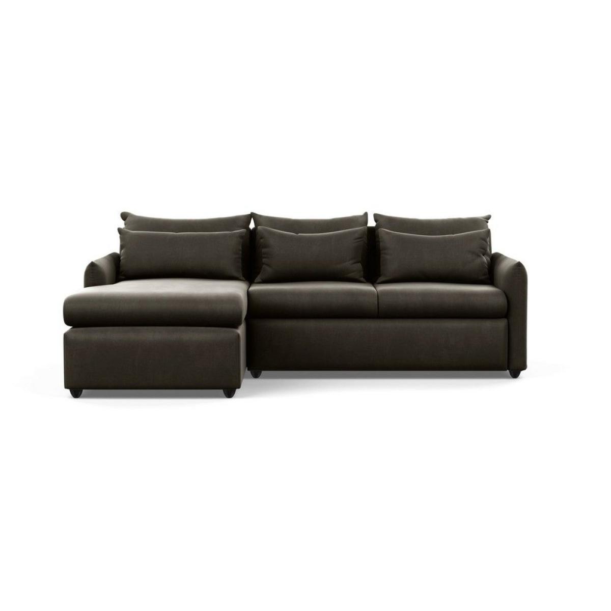 Heal's Pillow Medium LHF Corner Chaise Sofa Brushed Cotton Oat Natural Feet - Heal's UK Furniture – image 35