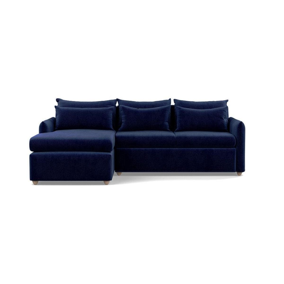 Heal's Pillow Medium LHF Corner Chaise Sofa Brushed Cotton Oat Natural Feet - Heal's UK Furniture – image 51