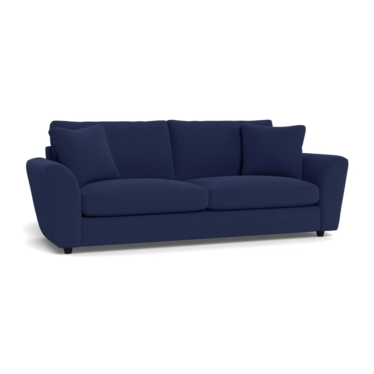 Heal's Snooze 5 Seater Sofa Melton Wool New Navy Black Feet - Heal's UK Furniture – image 1