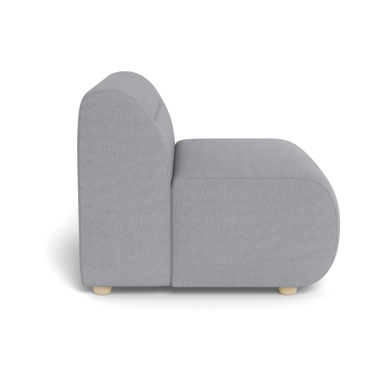 Heal's Lilli Large Single Module Brushed Cotton Pewter Natural Ash Feet - Heal's UK Furniture – image 3