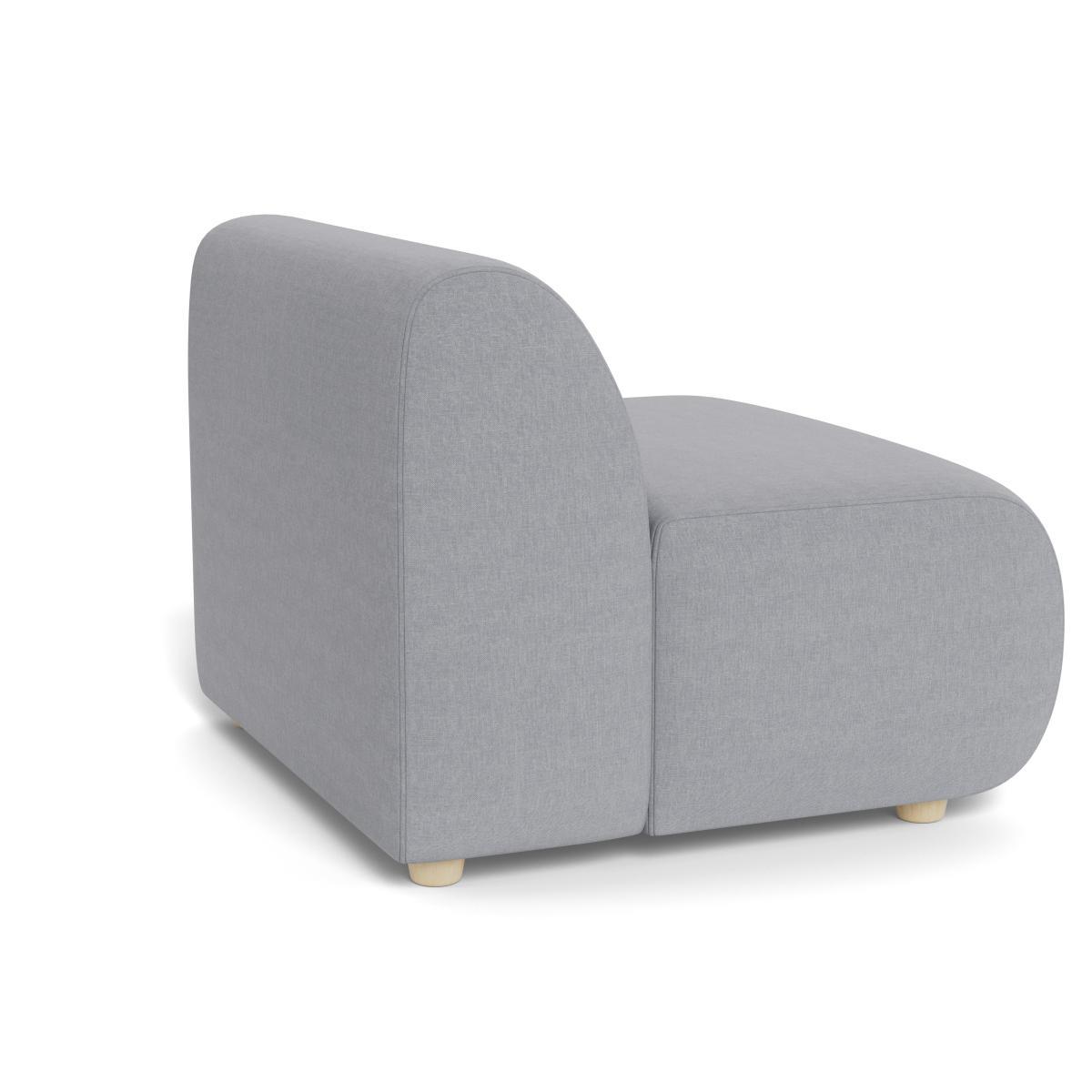 Heal's Lilli Large Single Module Brushed Cotton Pewter Natural Ash Feet - Heal's UK Furniture – image 4