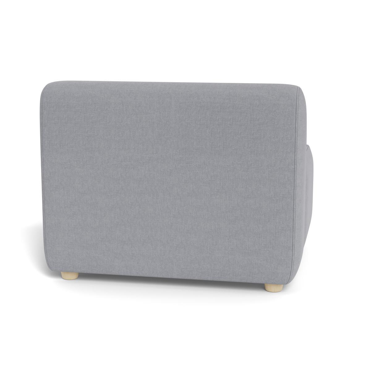 Heal's Lilli Large Single Module Brushed Cotton Pewter Natural Ash Feet - Heal's UK Furniture – image 5