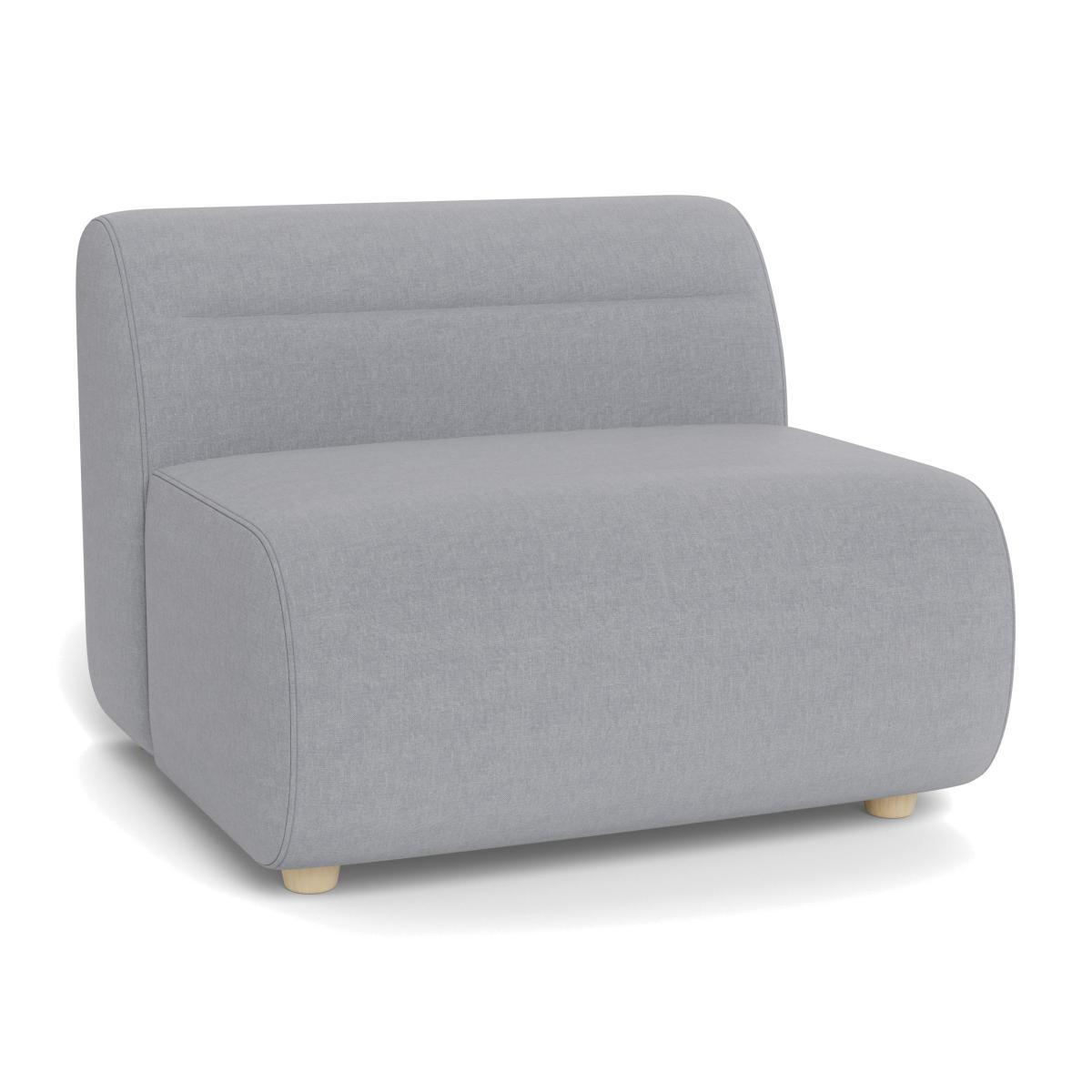 Heal's Lilli Large Single Module Brushed Cotton Pewter Natural Ash Feet - Heal's UK Furniture – image 1