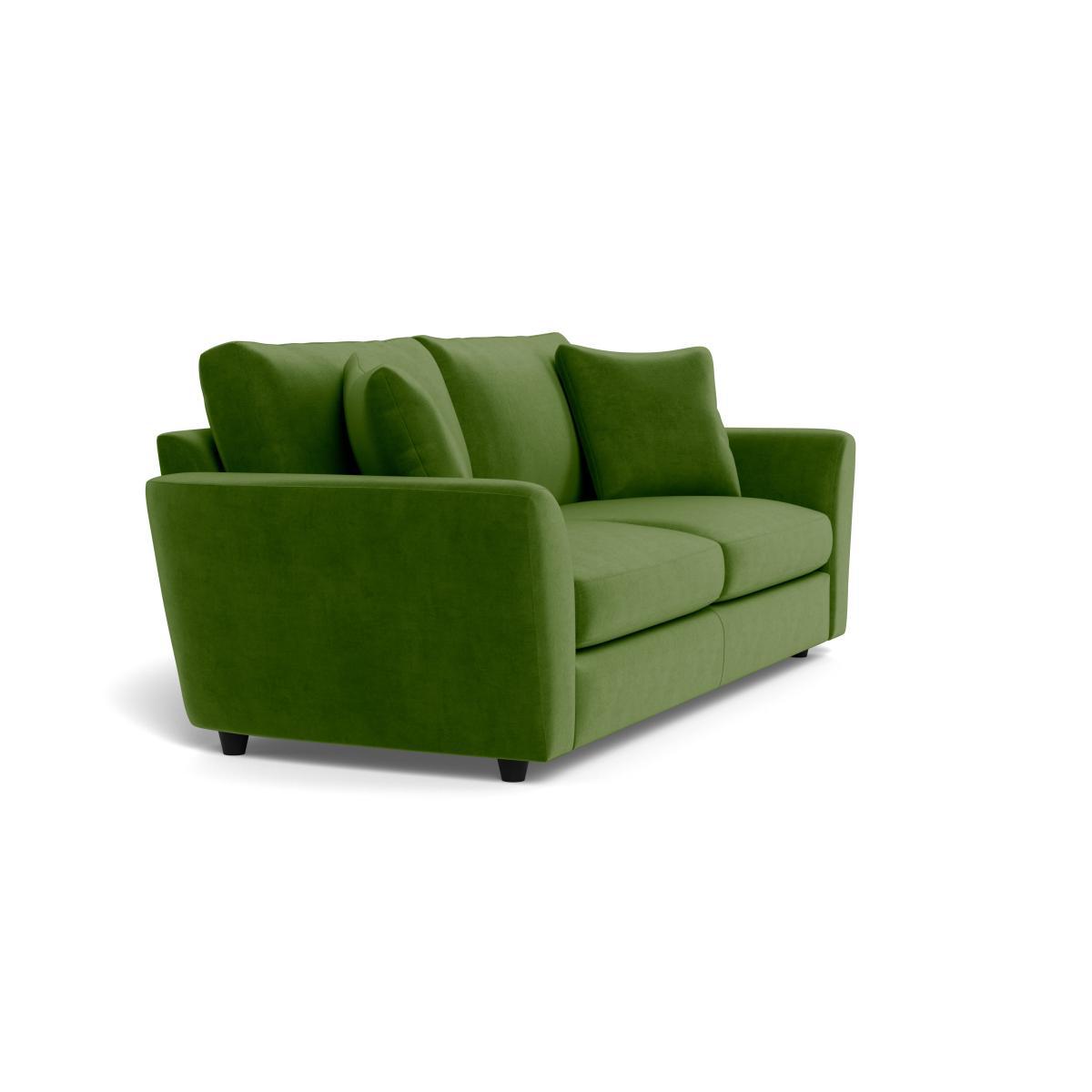 Heal's Snooze 5 Seater Sofa Smart Luxe Velvet Grass Black Feet - Heal's UK Furniture – image 2