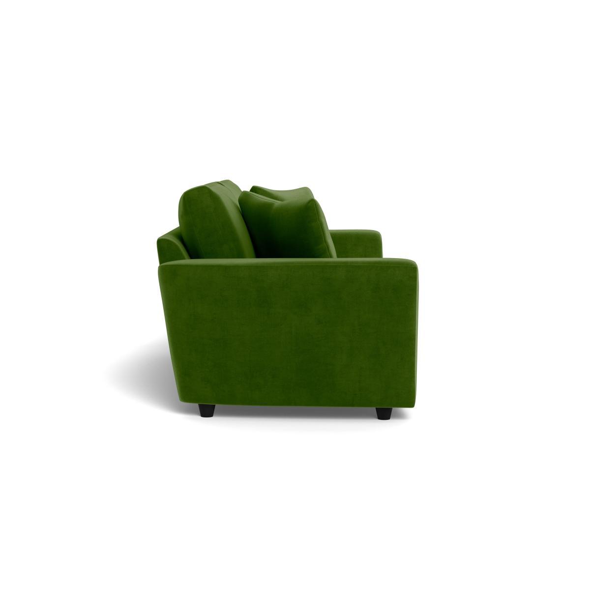 Heal's Snooze 5 Seater Sofa Smart Luxe Velvet Grass Black Feet - Heal's UK Furniture – image 3