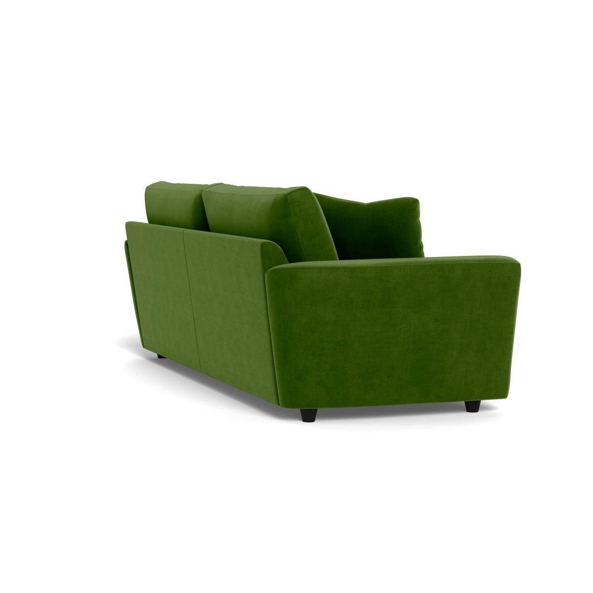 Heal's Snooze 5 Seater Sofa Smart Luxe Velvet Grass Black Feet - Heal's UK Furniture – image 4