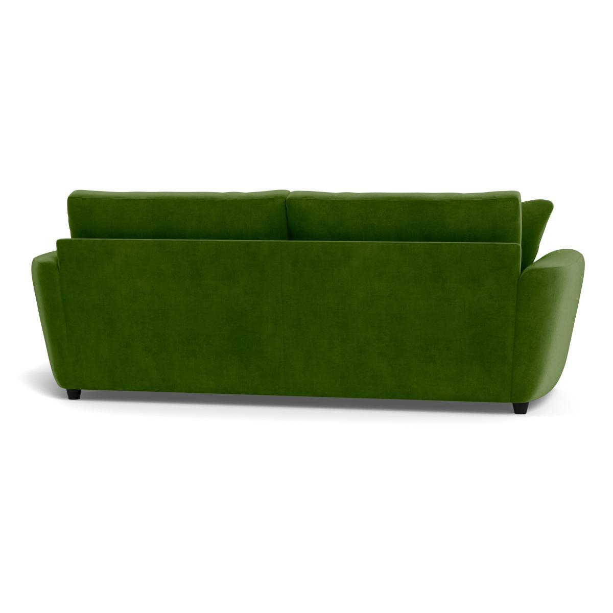Heal's Snooze 5 Seater Sofa Smart Luxe Velvet Grass Black Feet - Heal's UK Furniture – image 5