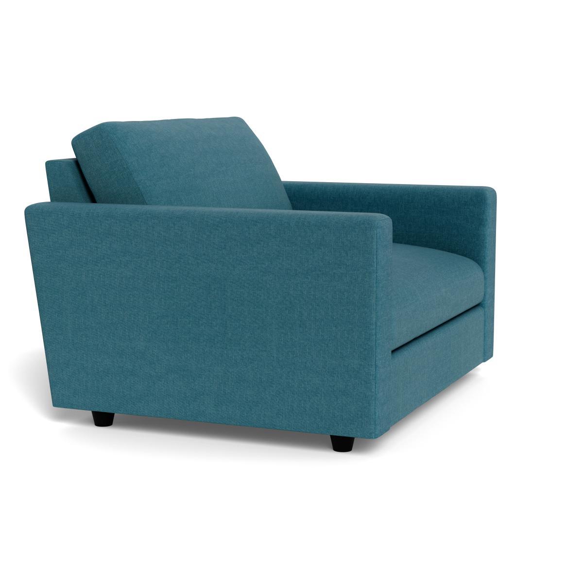 Heal's Nimbus II Loveseat Brushed Cotton Cadet Black Feet - Heal's UK Furniture – image 2