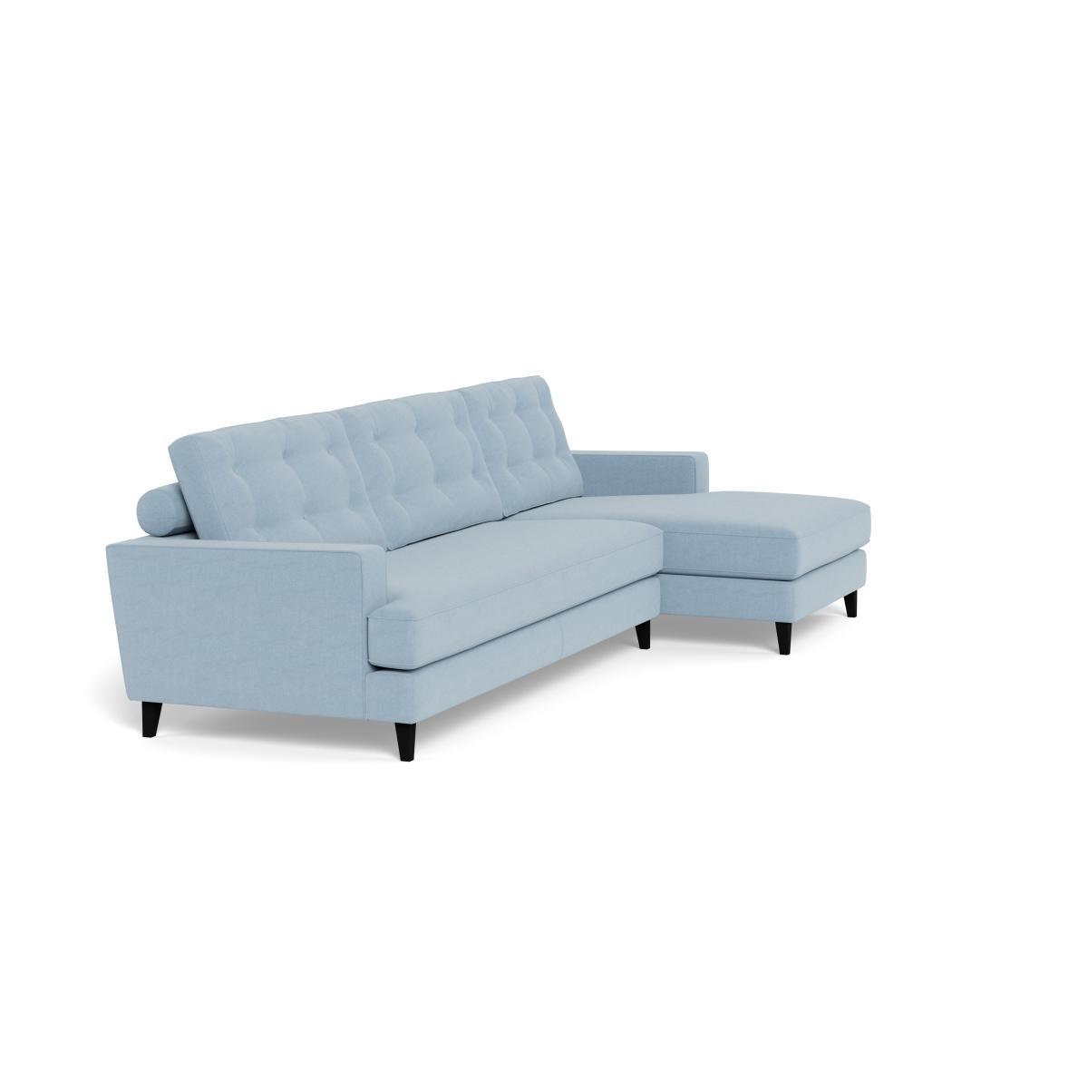 Heal's Mistral Right Hand Corner Sofa Capelo LinenCotton Sea Shanty Black Feet - Heal's UK Furniture – image 2
