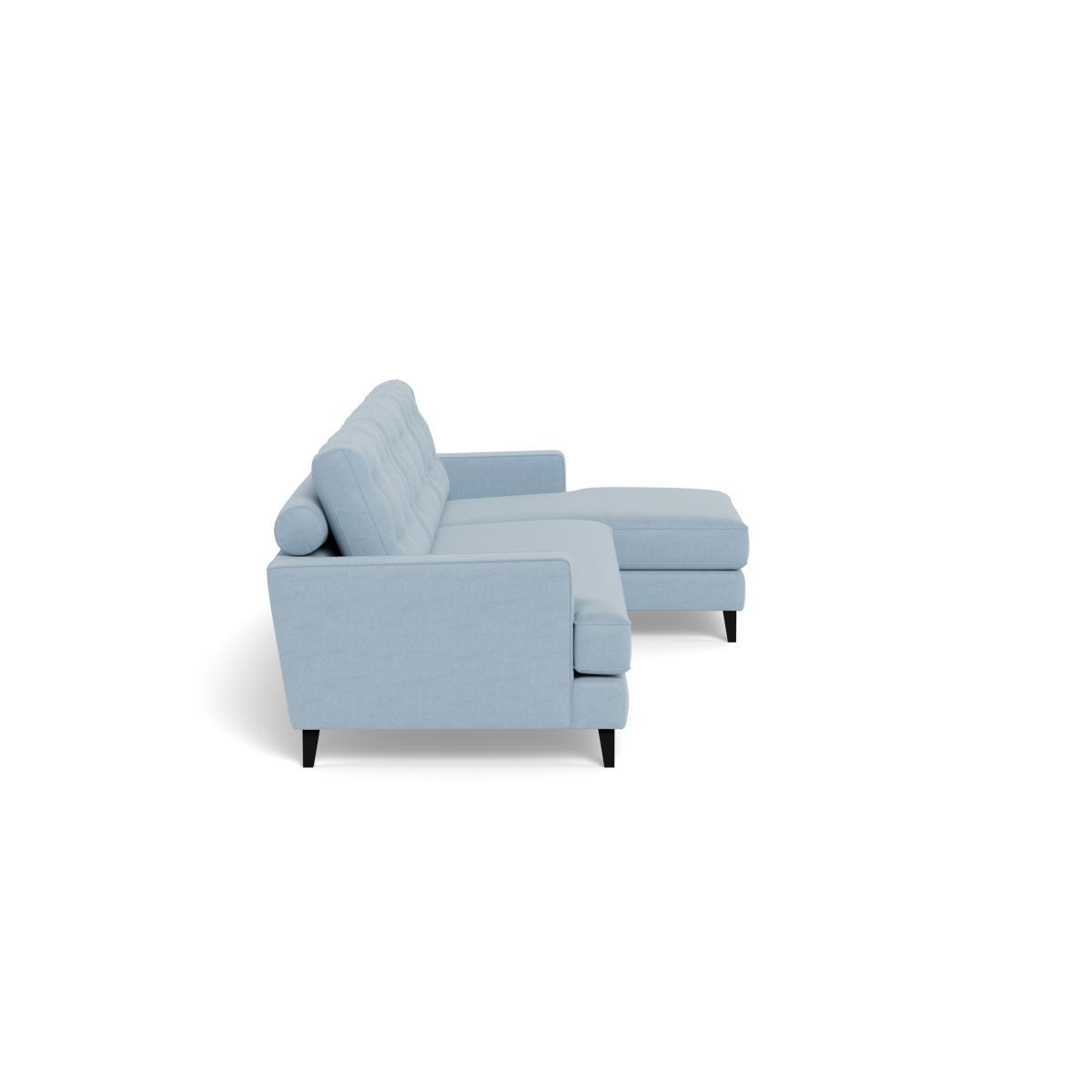 Heal's Mistral Right Hand Corner Sofa Capelo LinenCotton Sea Shanty Black Feet - Heal's UK Furniture – image 3