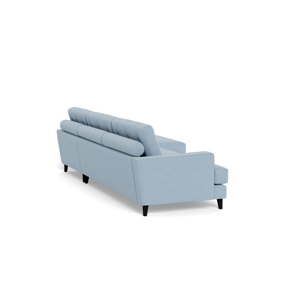 Heal's Mistral Right Hand Corner Sofa Capelo LinenCotton Sea Shanty Black Feet - Heal's UK Furniture – image 4