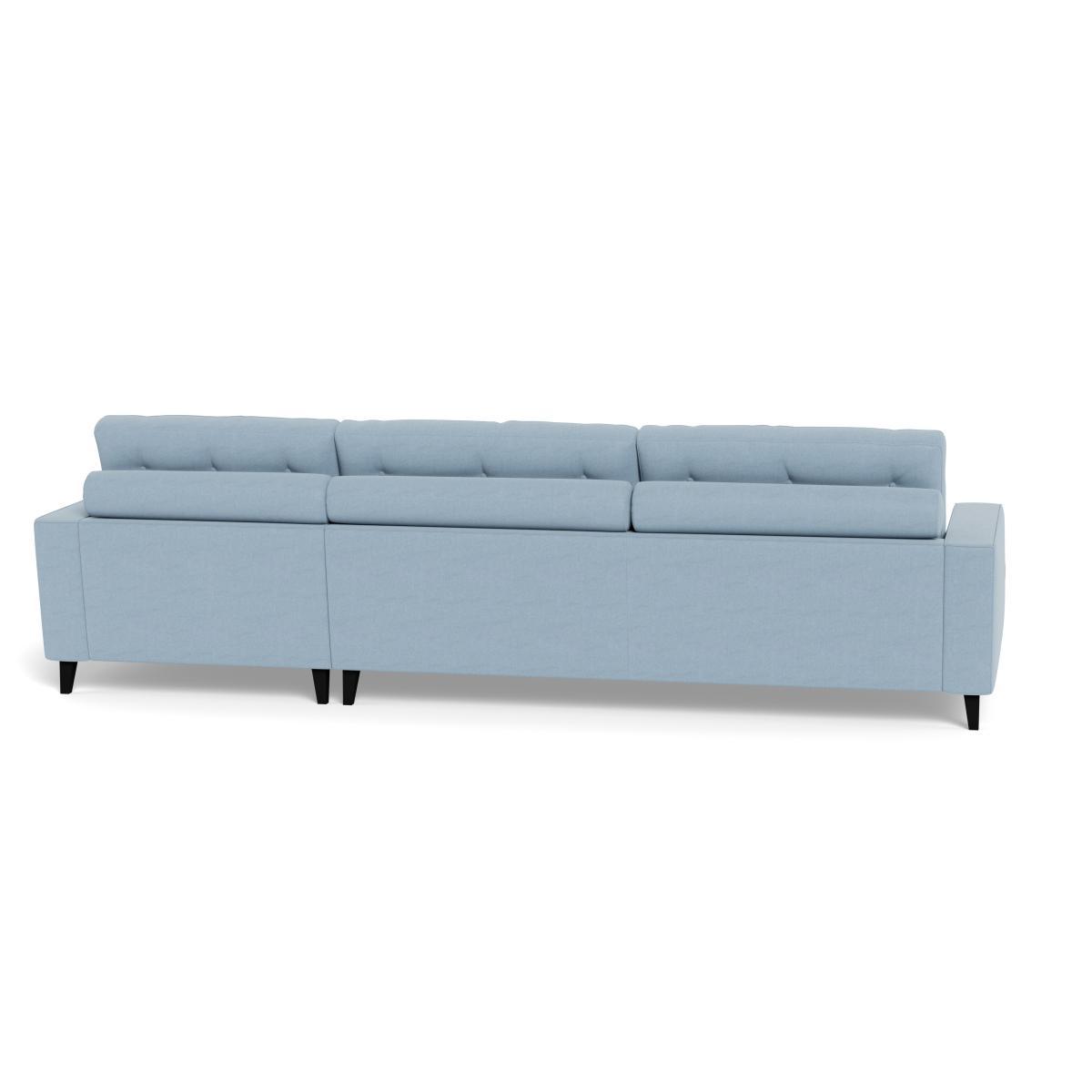 Heal's Mistral Right Hand Corner Sofa Capelo LinenCotton Sea Shanty Black Feet - Heal's UK Furniture – image 5