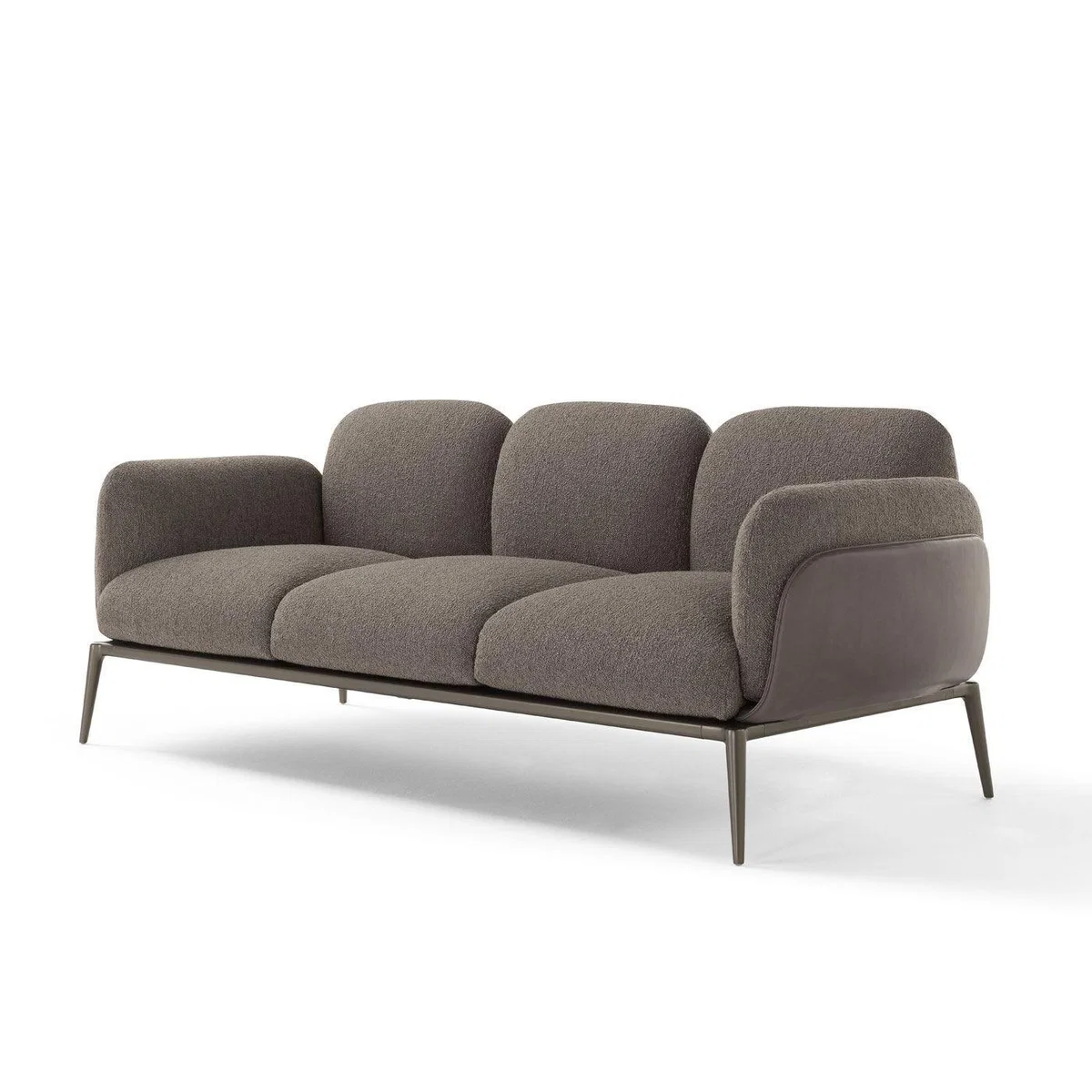 Amura Brooklyn Sofa Shell Leather Nubes 009 Cushions Fabric Ortisei 10 Base Canna Di Fucile - Heal's UK Furniture – image 2