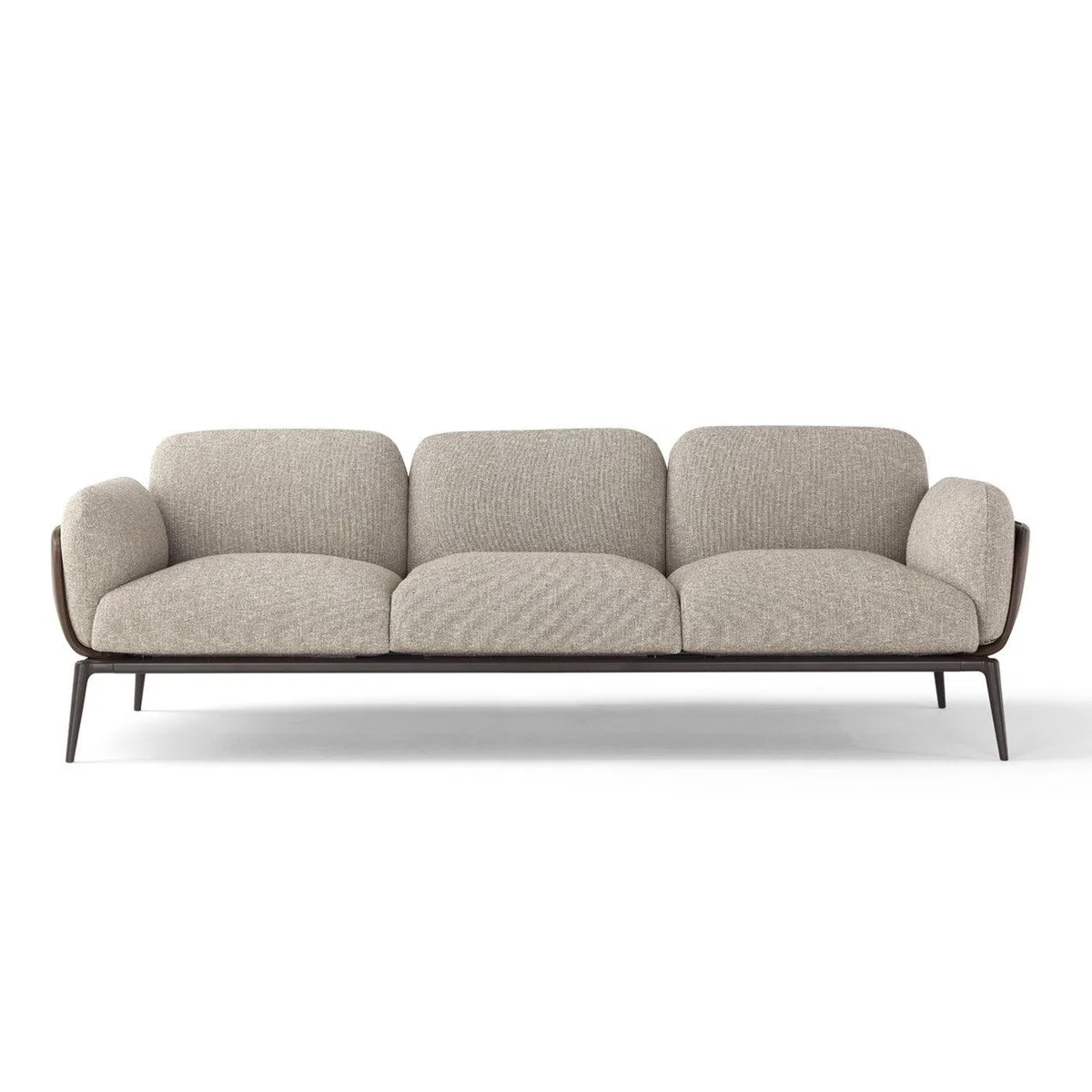 Amura Brooklyn Sofa Shell Leather Nubes 009 Cushions Fabric Ortisei 10 Base Canna Di Fucile - Heal's UK Furniture – image 11