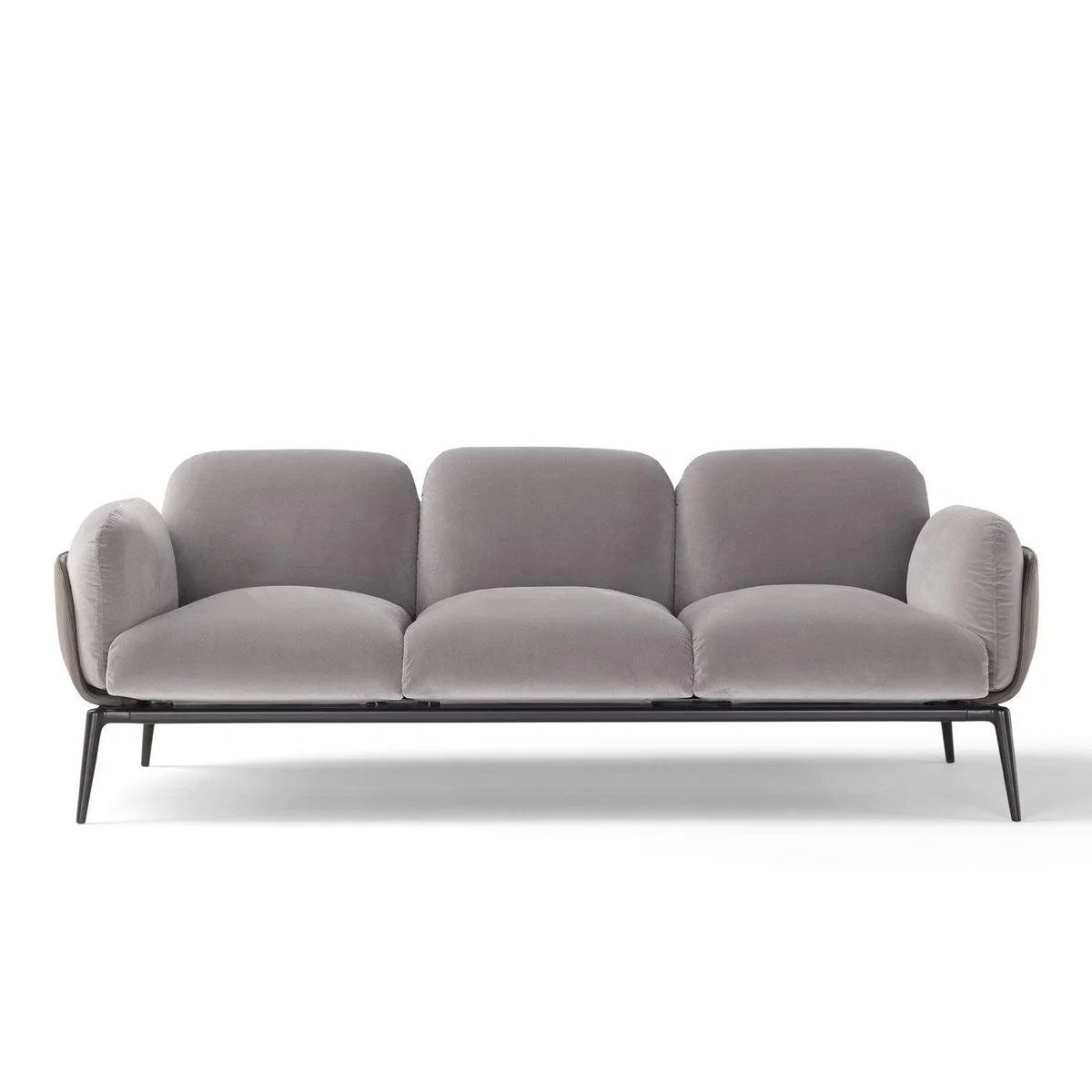 Amura Brooklyn Sofa Shell Leather Nubes 009 Cushions Fabric Ortisei 10 Base Canna Di Fucile - Heal's UK Furniture – image 12