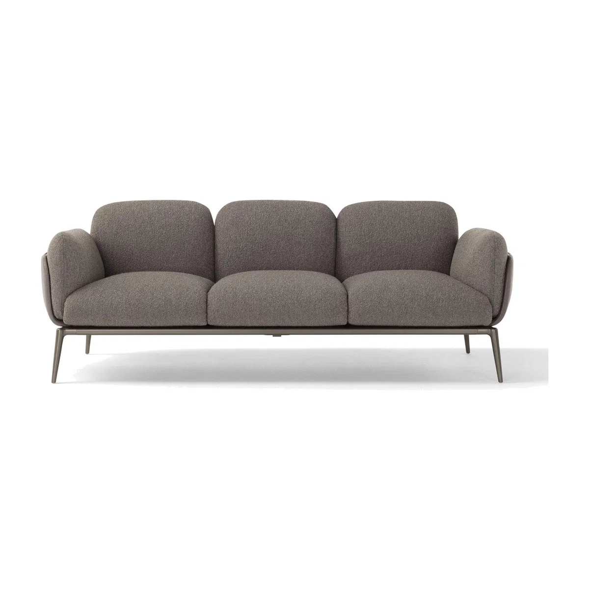 Amura Brooklyn Sofa Shell Leather Nubes 009 Cushions Fabric Ortisei 10 Base Canna Di Fucile - Heal's UK Furniture – image 1