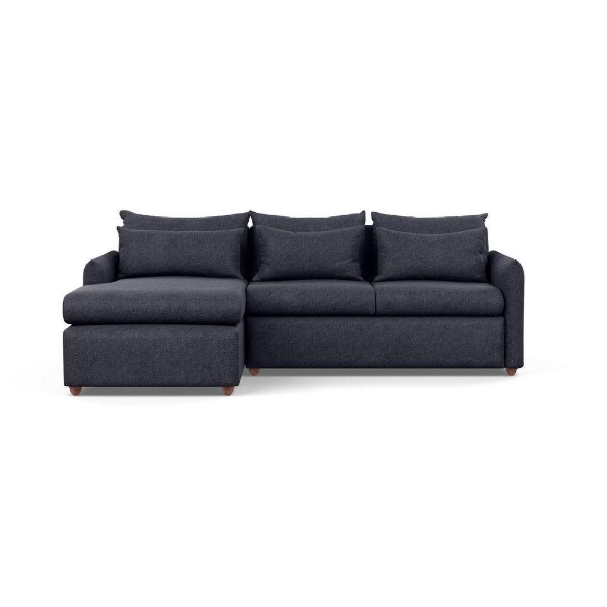 Heal's Pillow Medium LHF Corner Chaise Sofa Brushed Cotton Mist Chestnut Stain Feet - Heal's UK Furniture – image 12