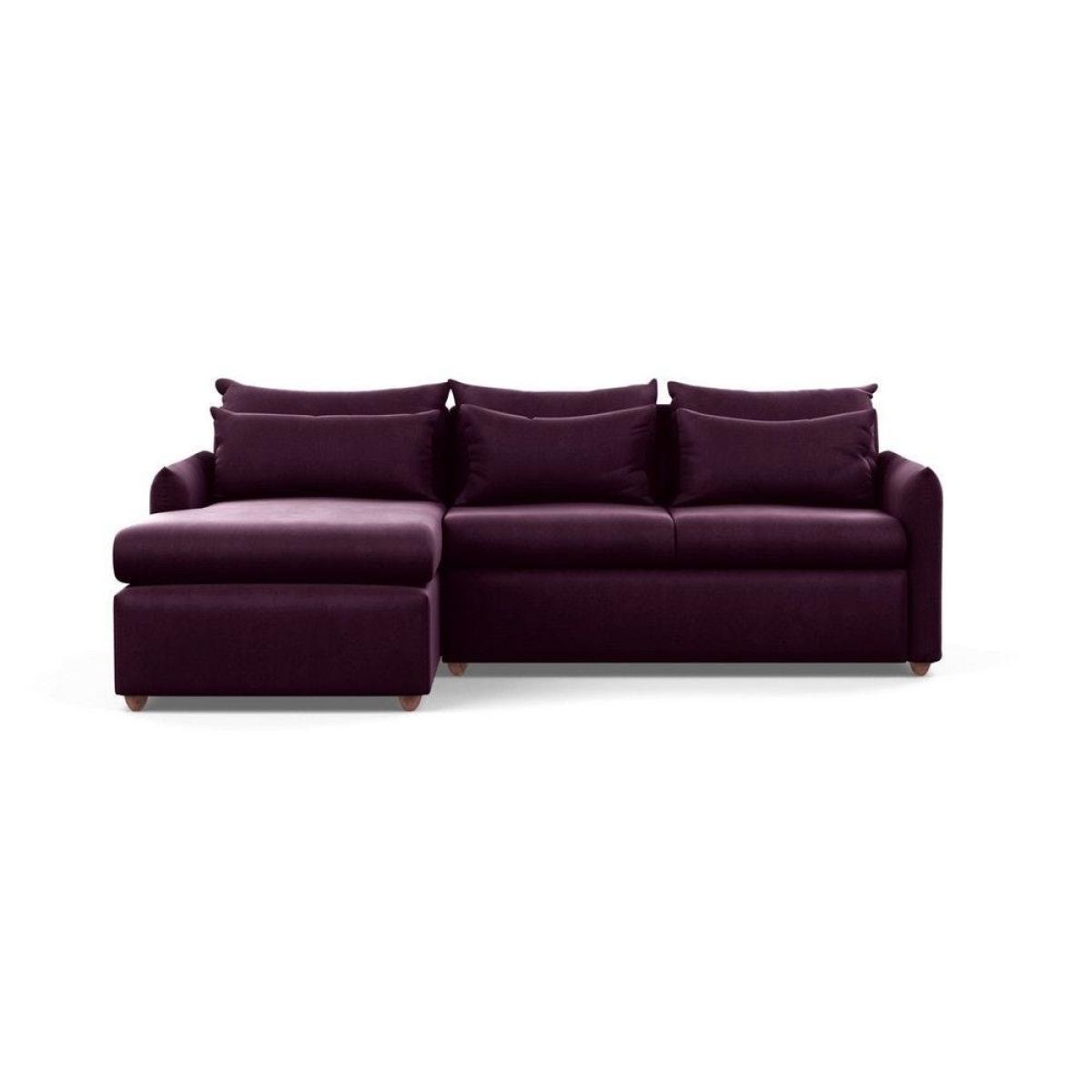 Heal's Pillow Medium LHF Corner Chaise Sofa Brushed Cotton Mist Chestnut Stain Feet - Heal's UK Furniture – image 36