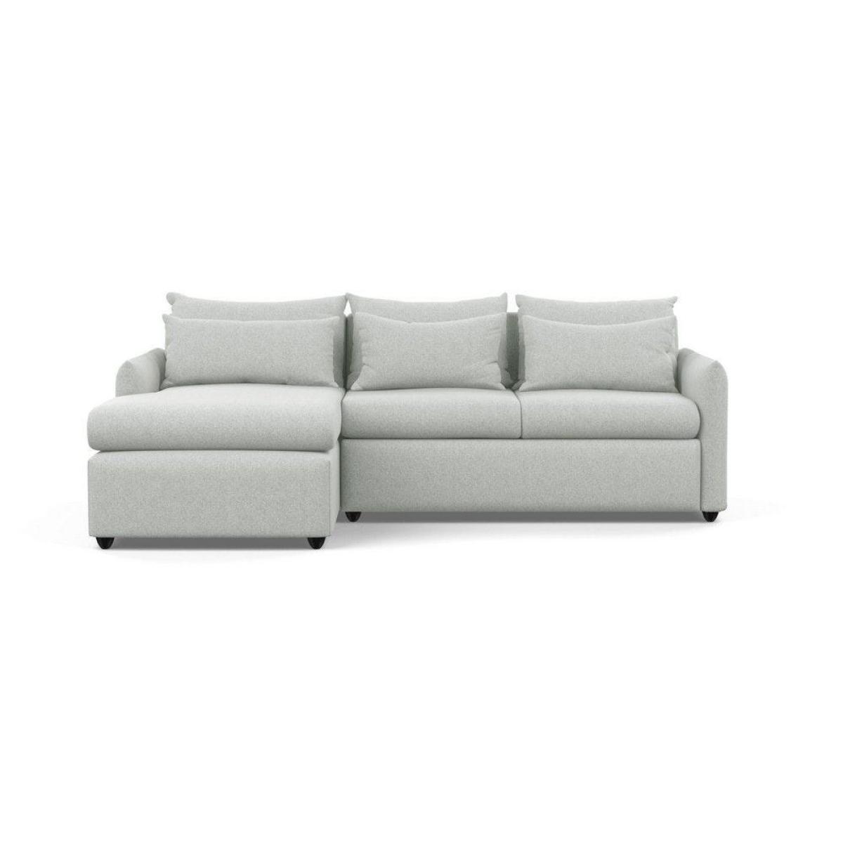 Heal's Pillow Medium LHF Corner Chaise Sofa Brushed Cotton Mist Chestnut Stain Feet - Heal's UK Furniture – image 54