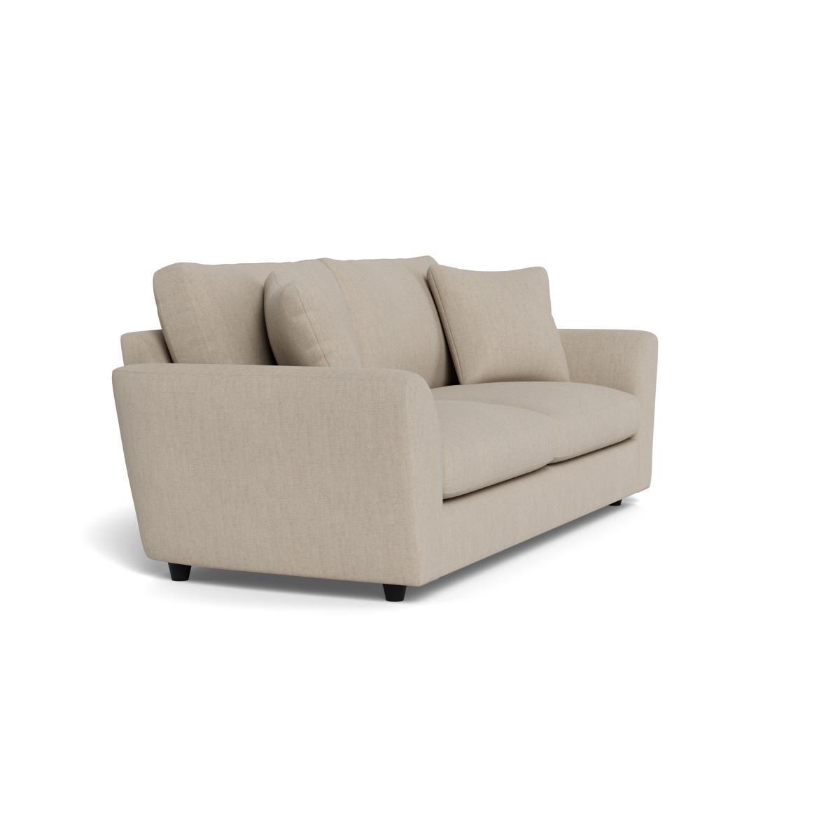 Heal's Snooze 5 Seater Sofa Broad Weave Putty Black Feet - Heal's UK Furniture – image 2