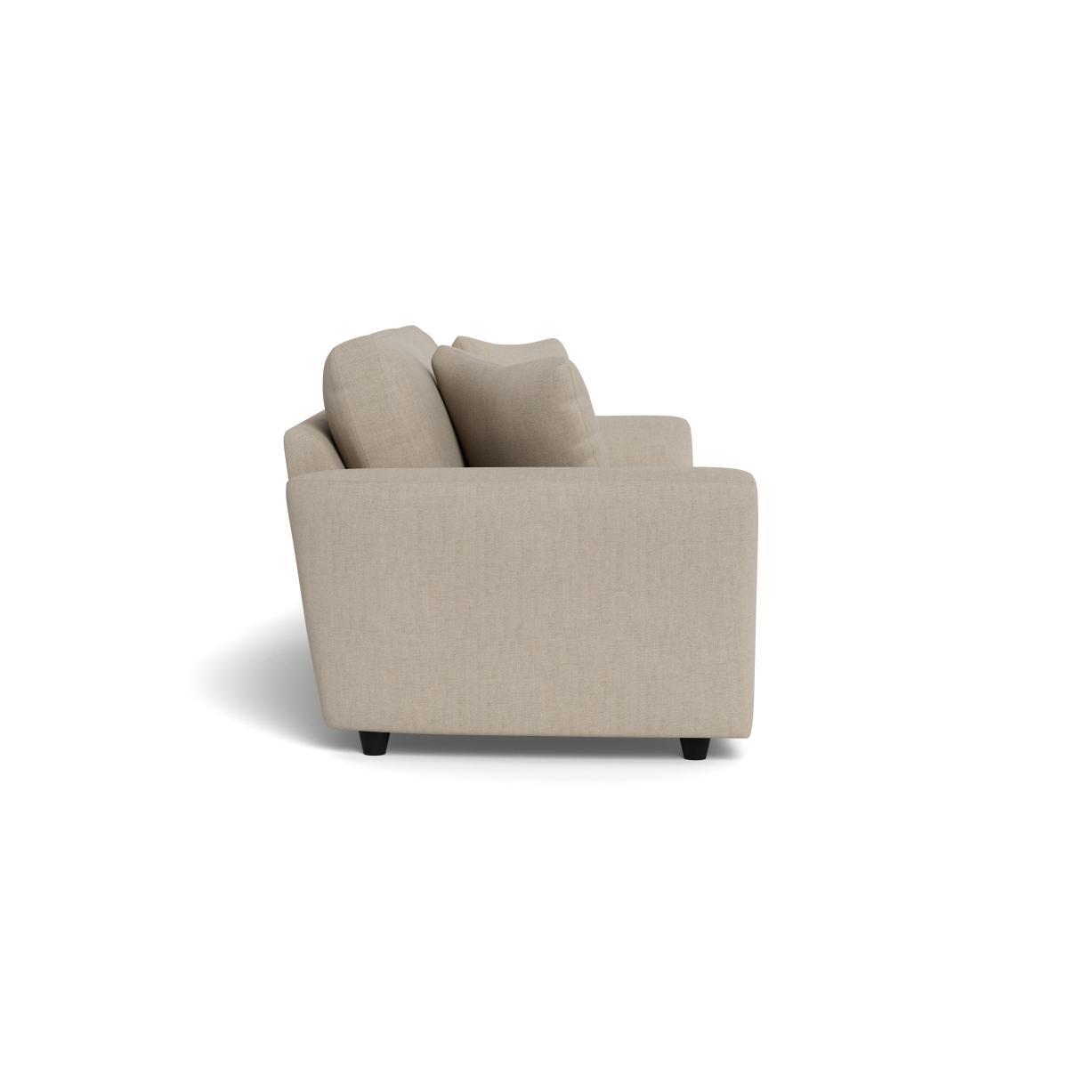 Heal's Snooze 5 Seater Sofa Broad Weave Putty Black Feet - Heal's UK Furniture – image 3