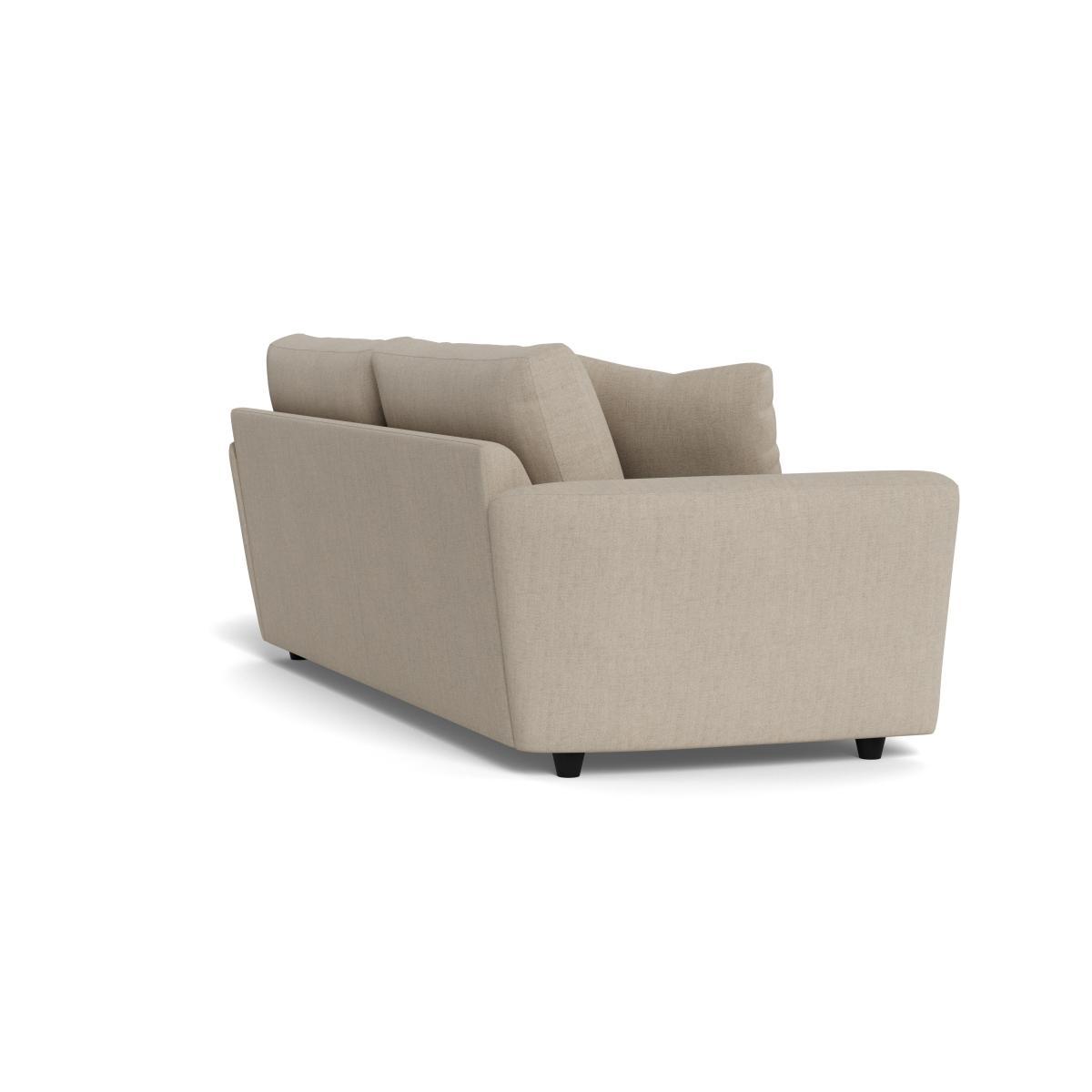 Heal's Snooze 5 Seater Sofa Broad Weave Putty Black Feet - Heal's UK Furniture – image 4
