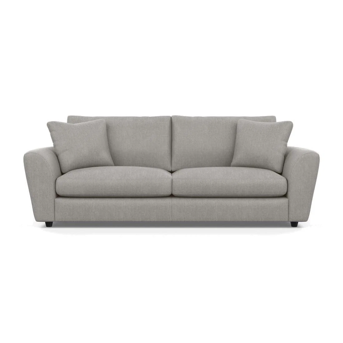 Heal's Snooze 5 Seater Sofa Texture Pale Grey Black Feet - Heal's UK Furniture – image 1