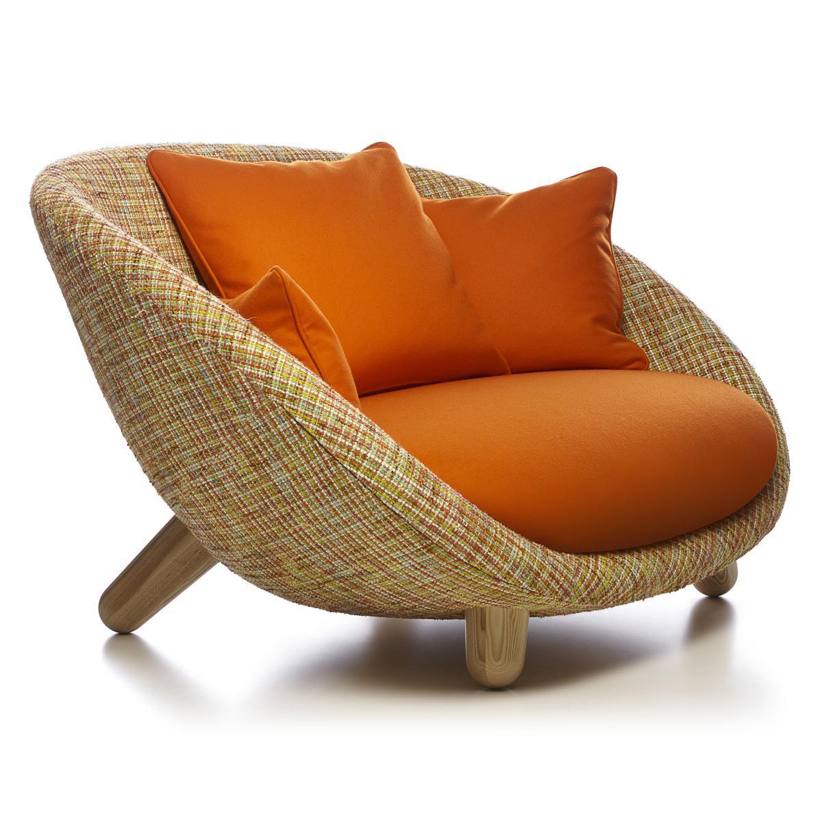 Love Straight sofa by Moooi Orange/Multicoloured – image 3