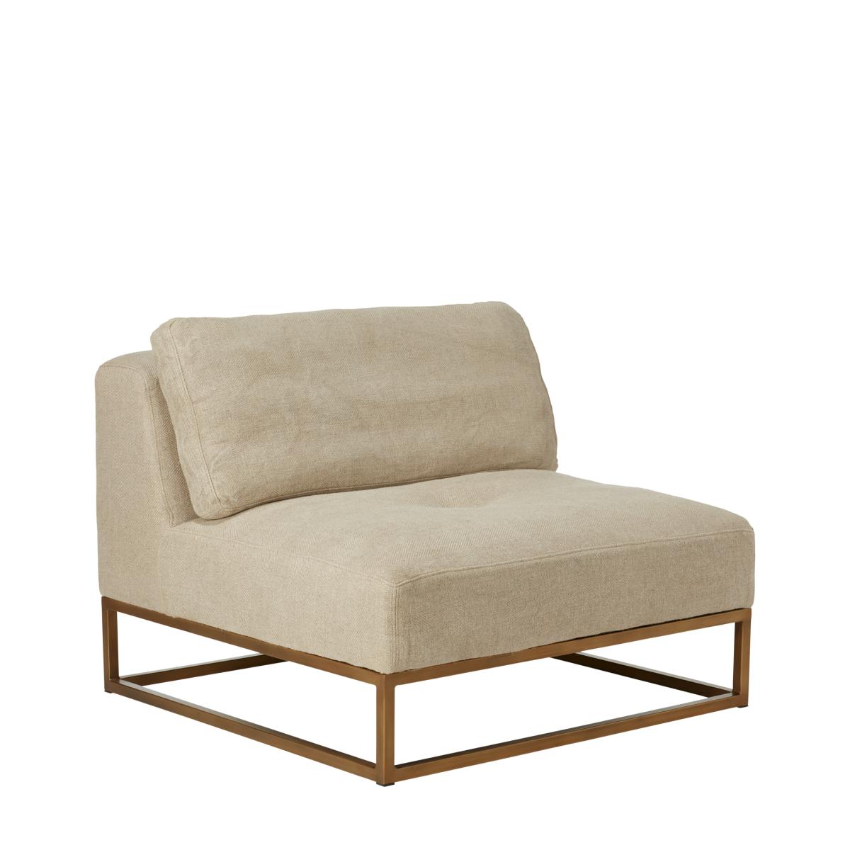 Botero Armless Sofa Chair - Natural – image 3