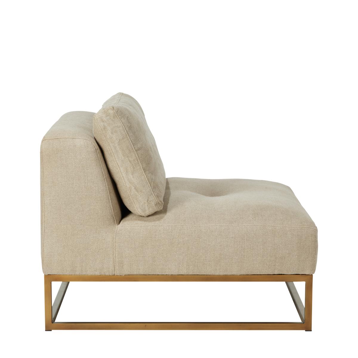 Botero Armless Sofa Chair - Natural – image 4