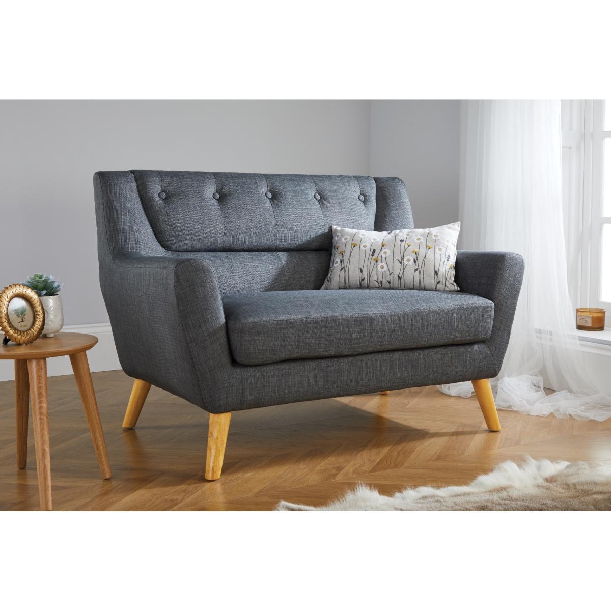 Lido Grey Medium Sofa – image 2