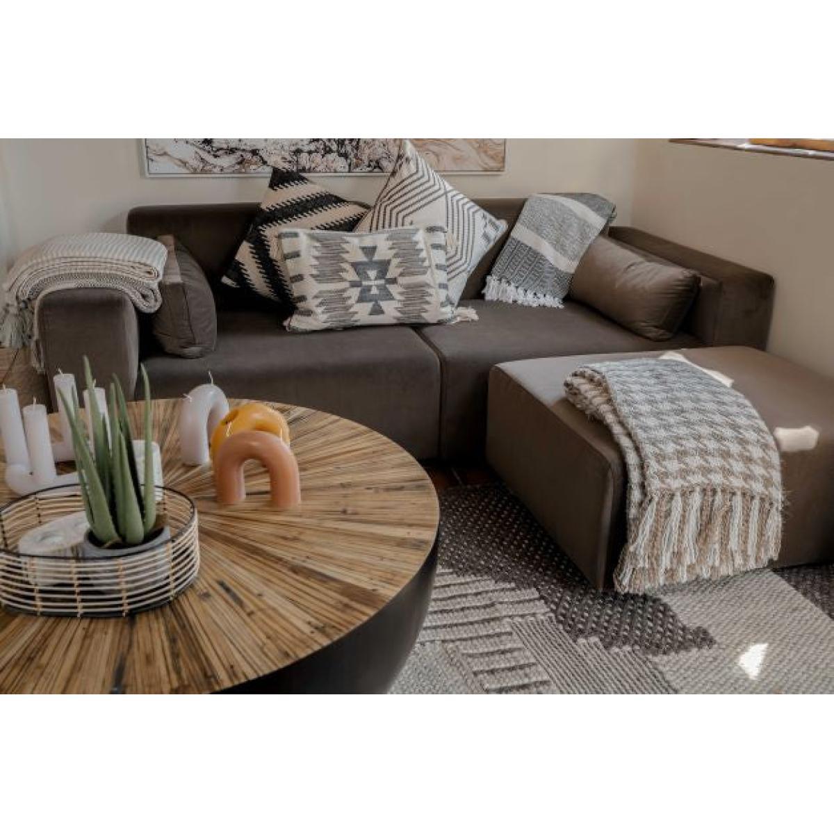 Olivia's Cara Modular Sofa Placido Truffle / Footstool – image 4