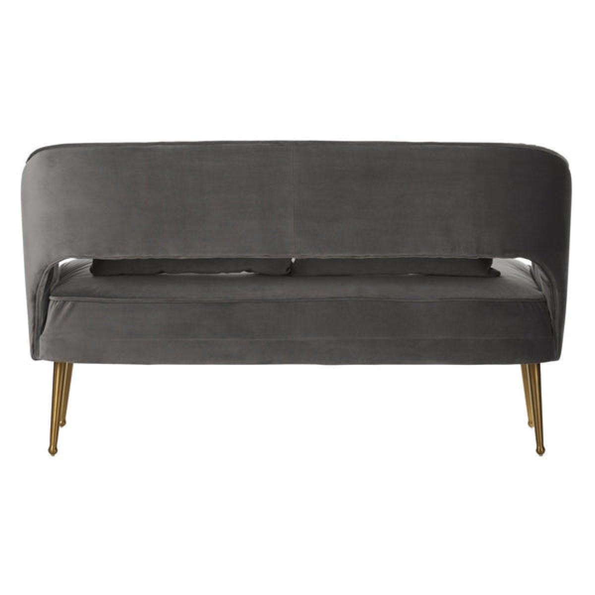 Olivia's Hanna Sofa Velvet Grey – image 3