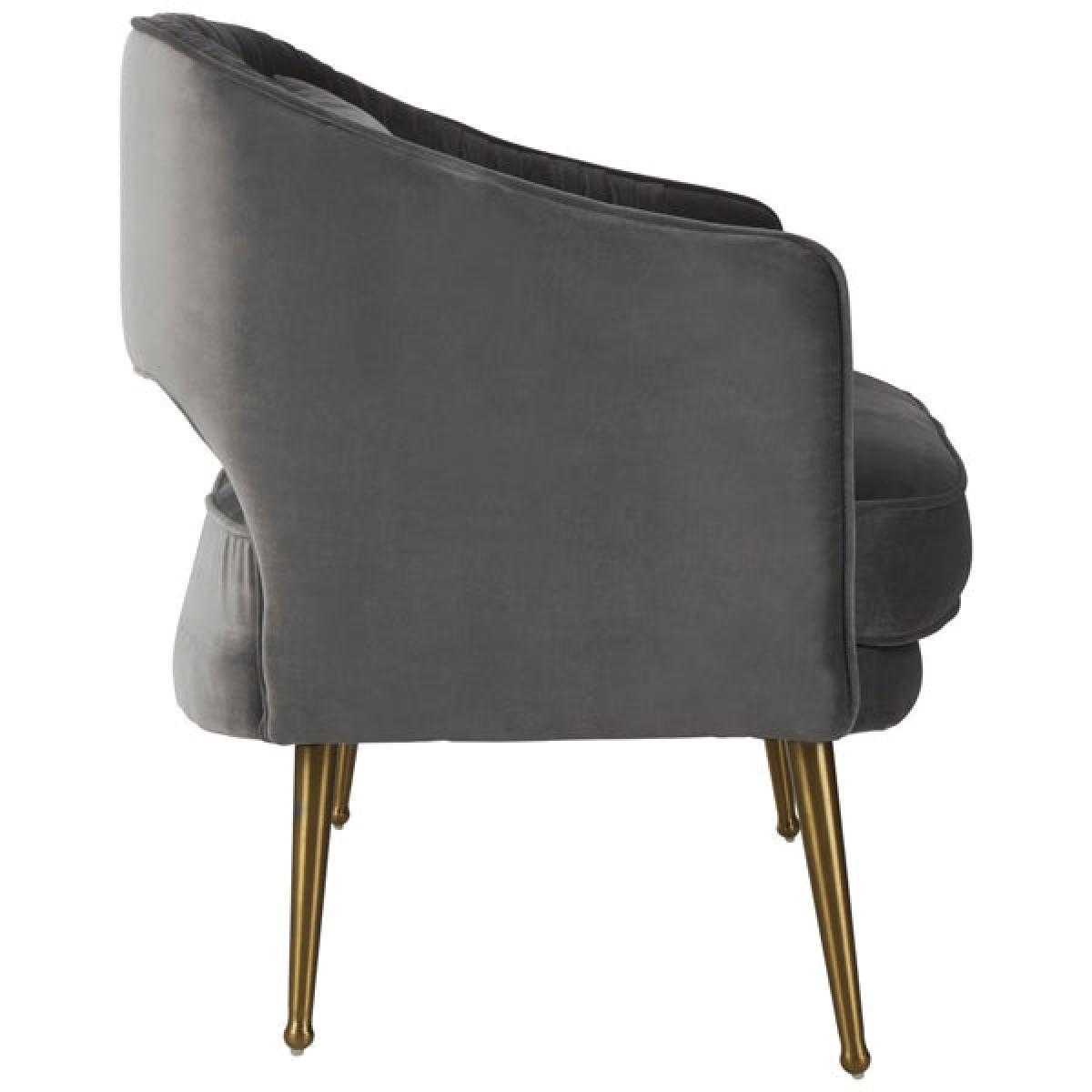Olivia's Hanna Sofa Velvet Grey – image 4