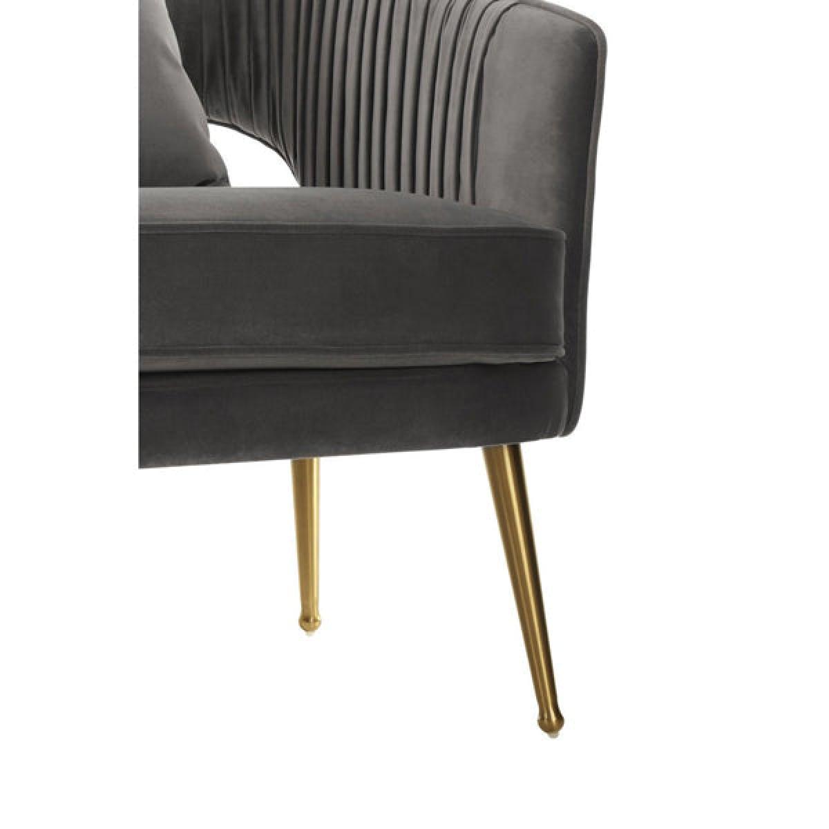 Olivia's Hanna Sofa Velvet Grey – image 6