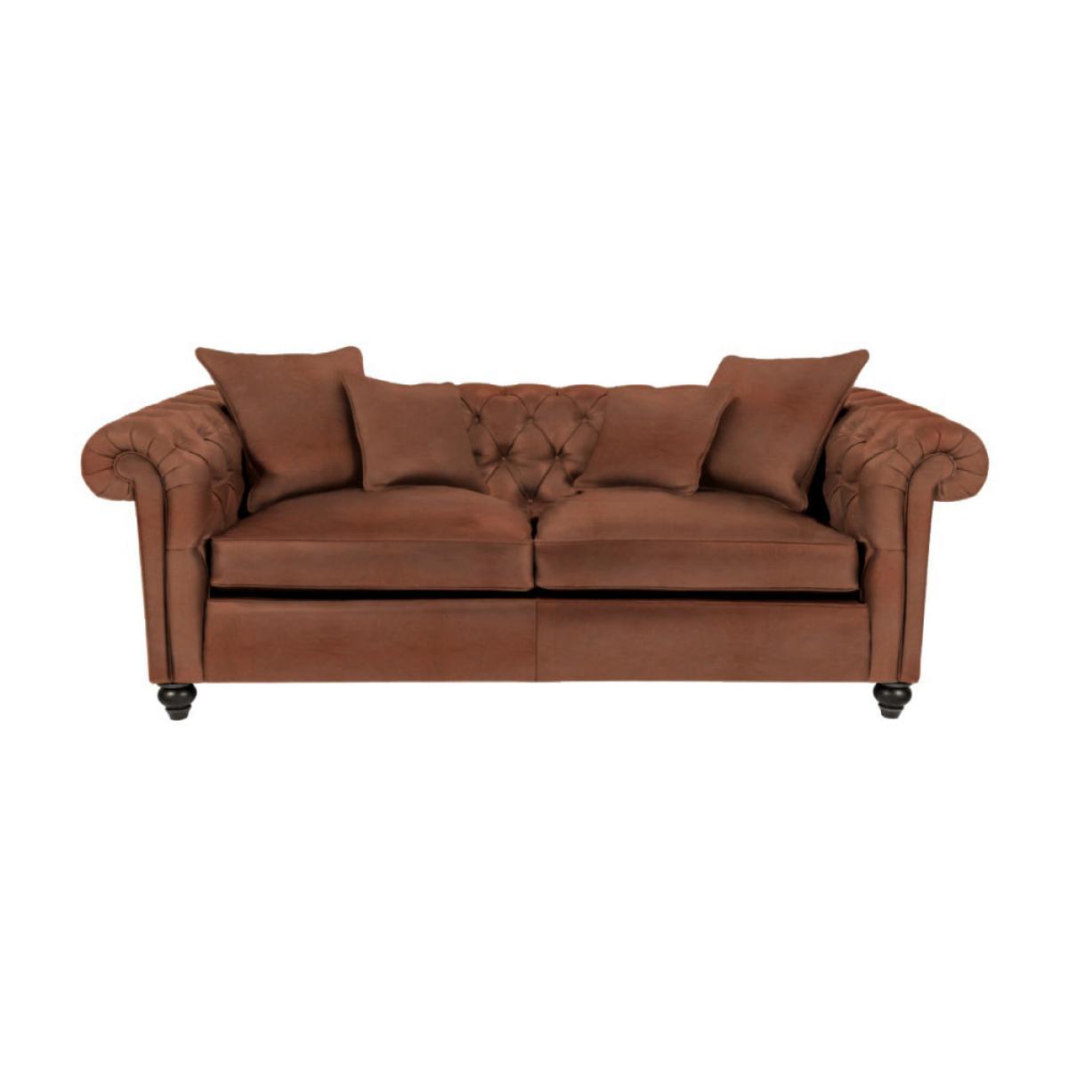 Duresta Connaught Leather Medium Sofa / Coffee Bean – image 3