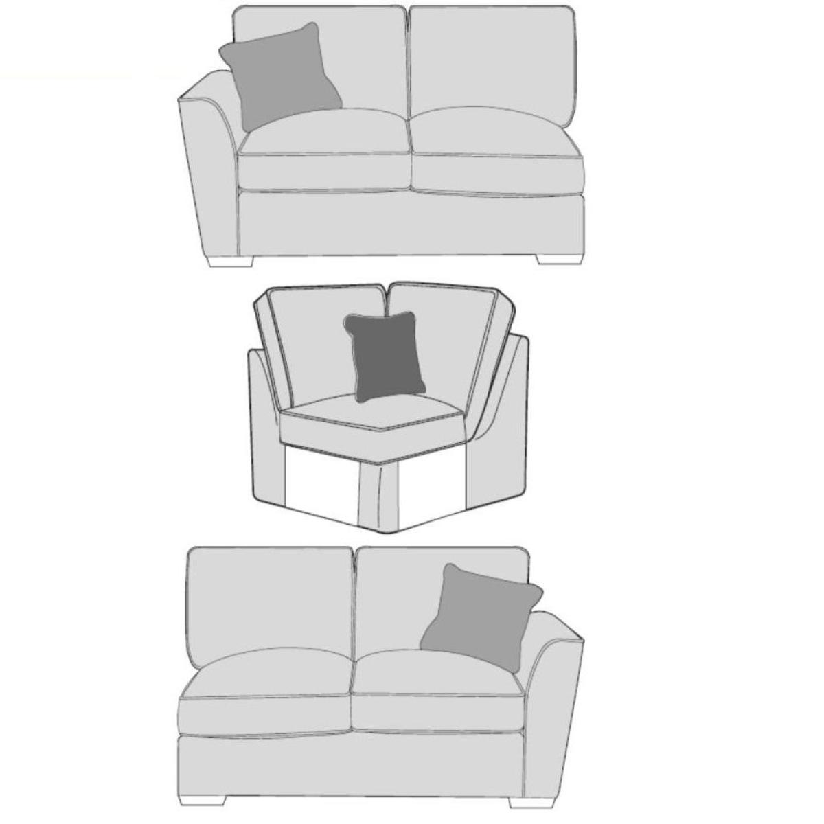 Franklin 5 Seater Corner Group Pillow Back – image 3