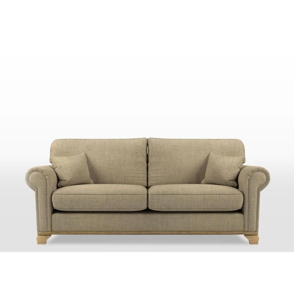 Wood Bros Lavenham Leather Formal Back Sofa – image 2