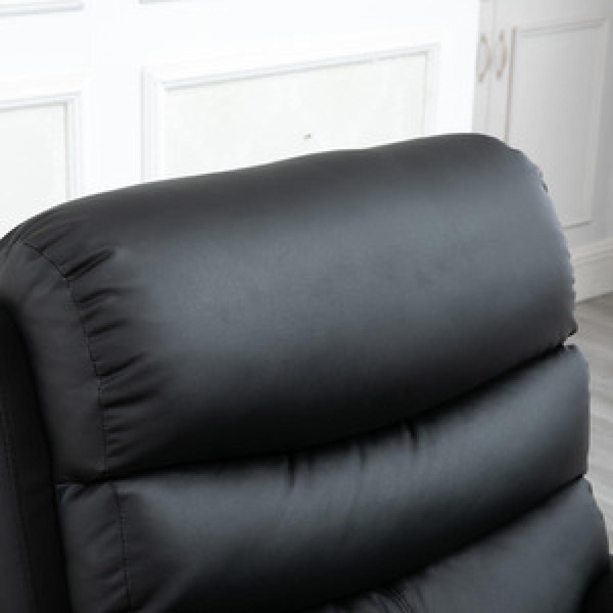 Recliner Lounger Multifunctional Sofa Chair - Black – image 12