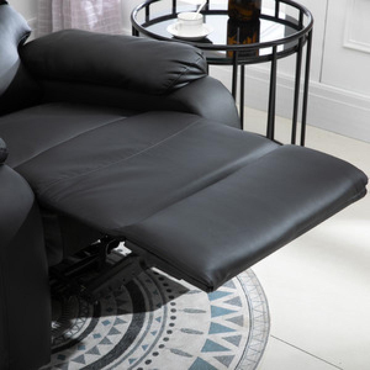 Recliner Lounger Multifunctional Sofa Chair - Black – image 13
